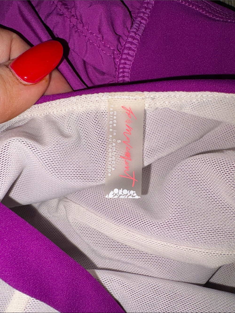 Free People FP Righteous Runsie - Raspberry Punch small - Picture 5 of 5